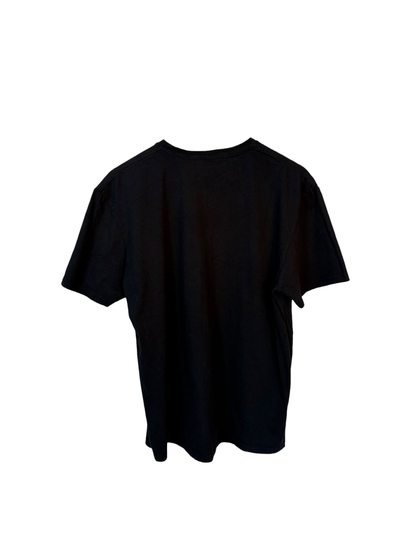 Raeek Japanese Mens Black Graphic T Shirt French Bulldog Print Size XL