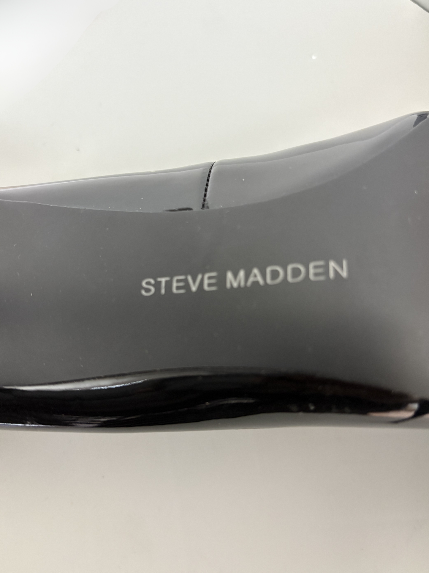 Steve Madden Womens Black Patent Pointed Toe Stiletto Pumps Size 8