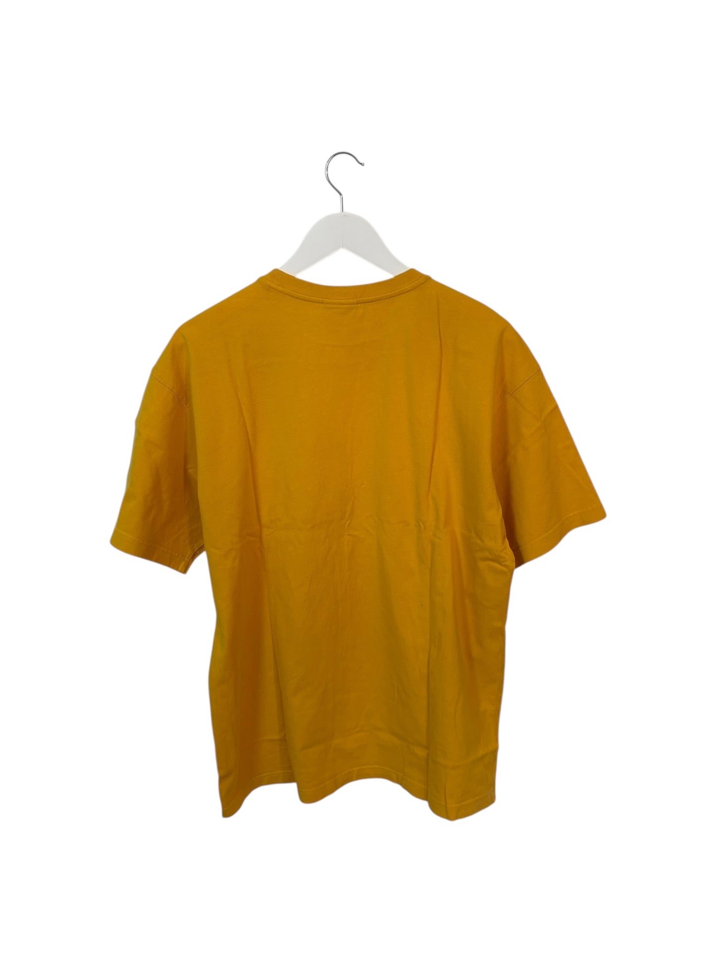 545 Mens Yellow Graphic T Shirt Streetwear Casual Size L