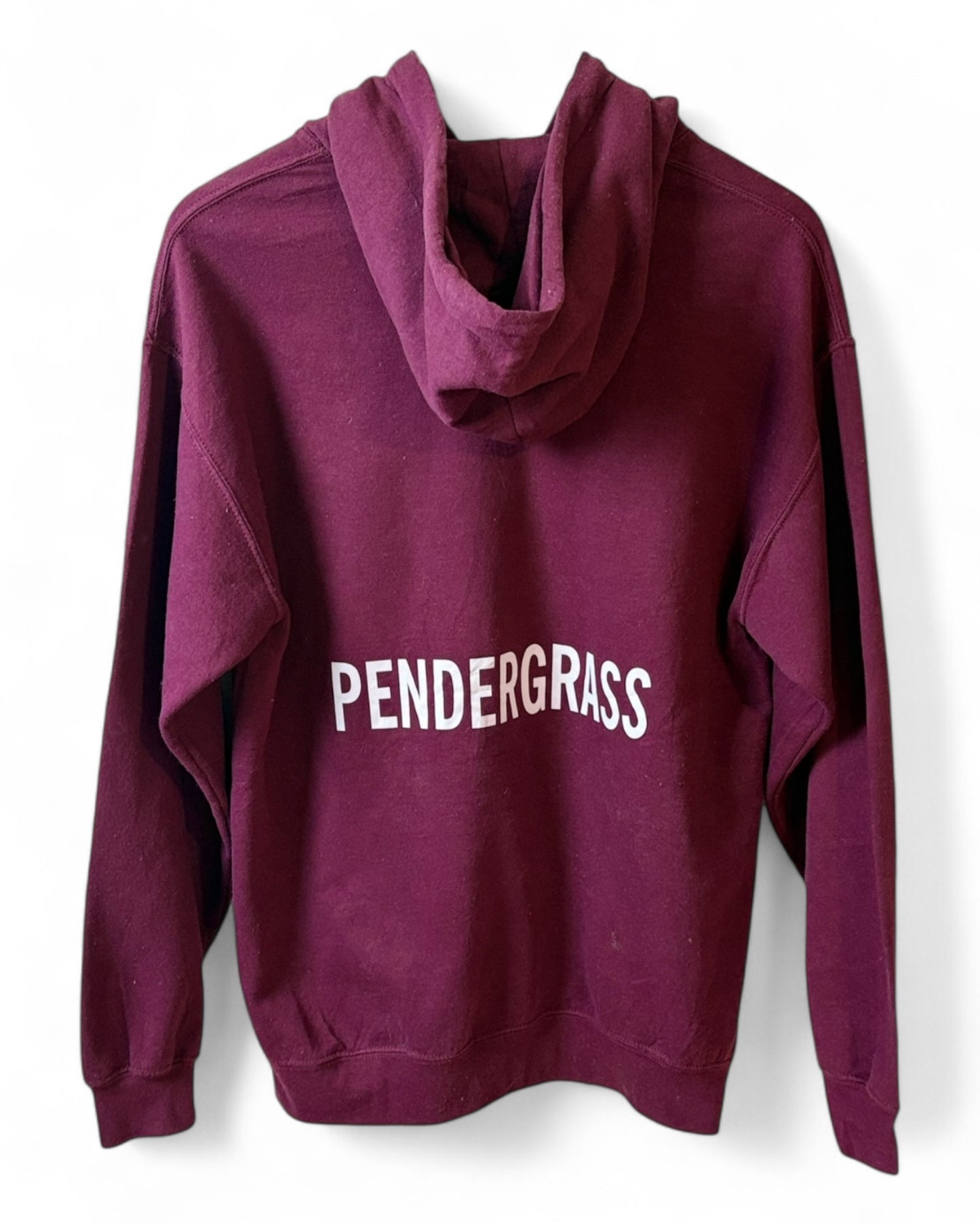 Western Running Mens Maroon Sports Graphic Hoodie Heavy blend Medium
