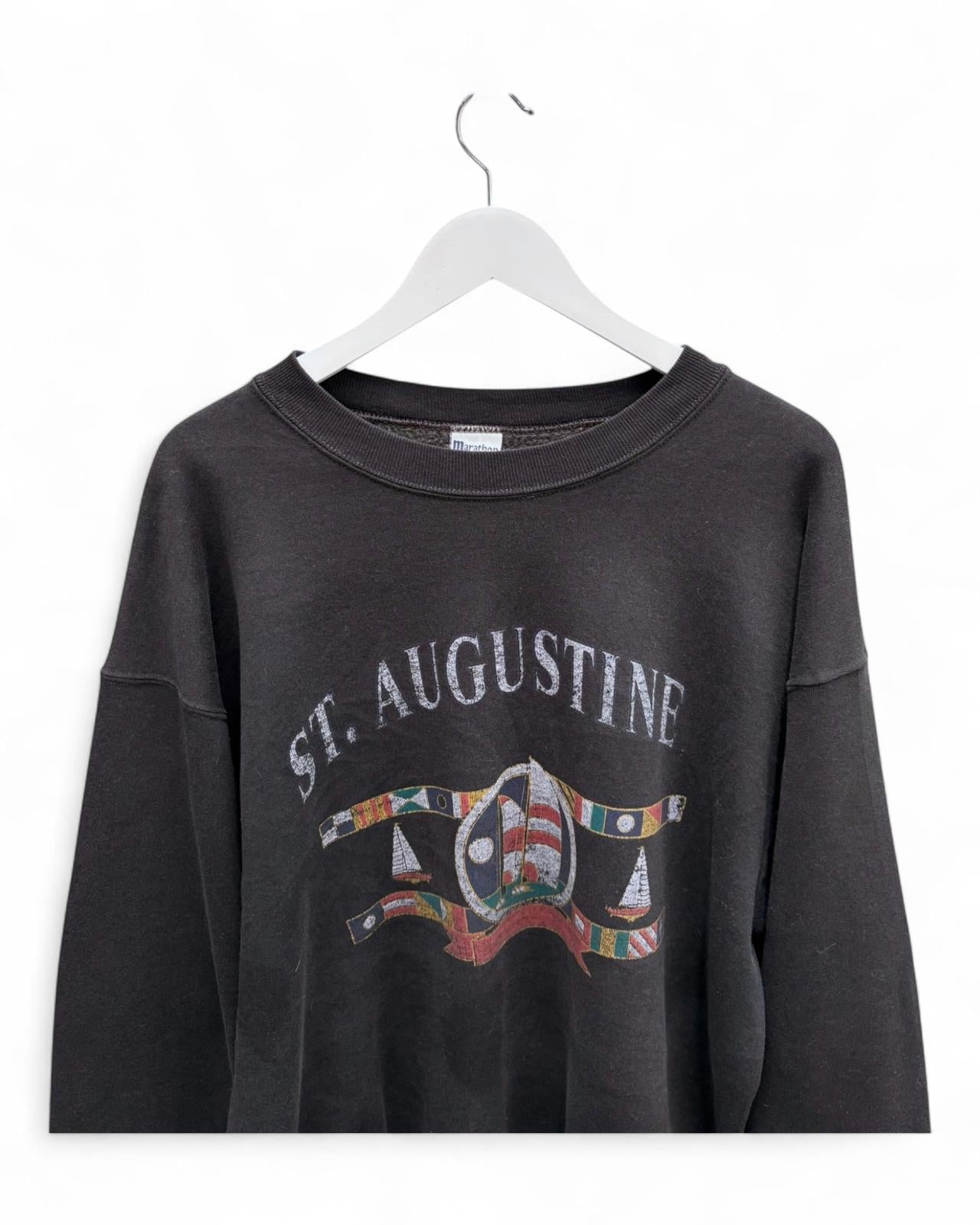 Vintage St. Augustine Mens Unisex Black Sweater Black Large