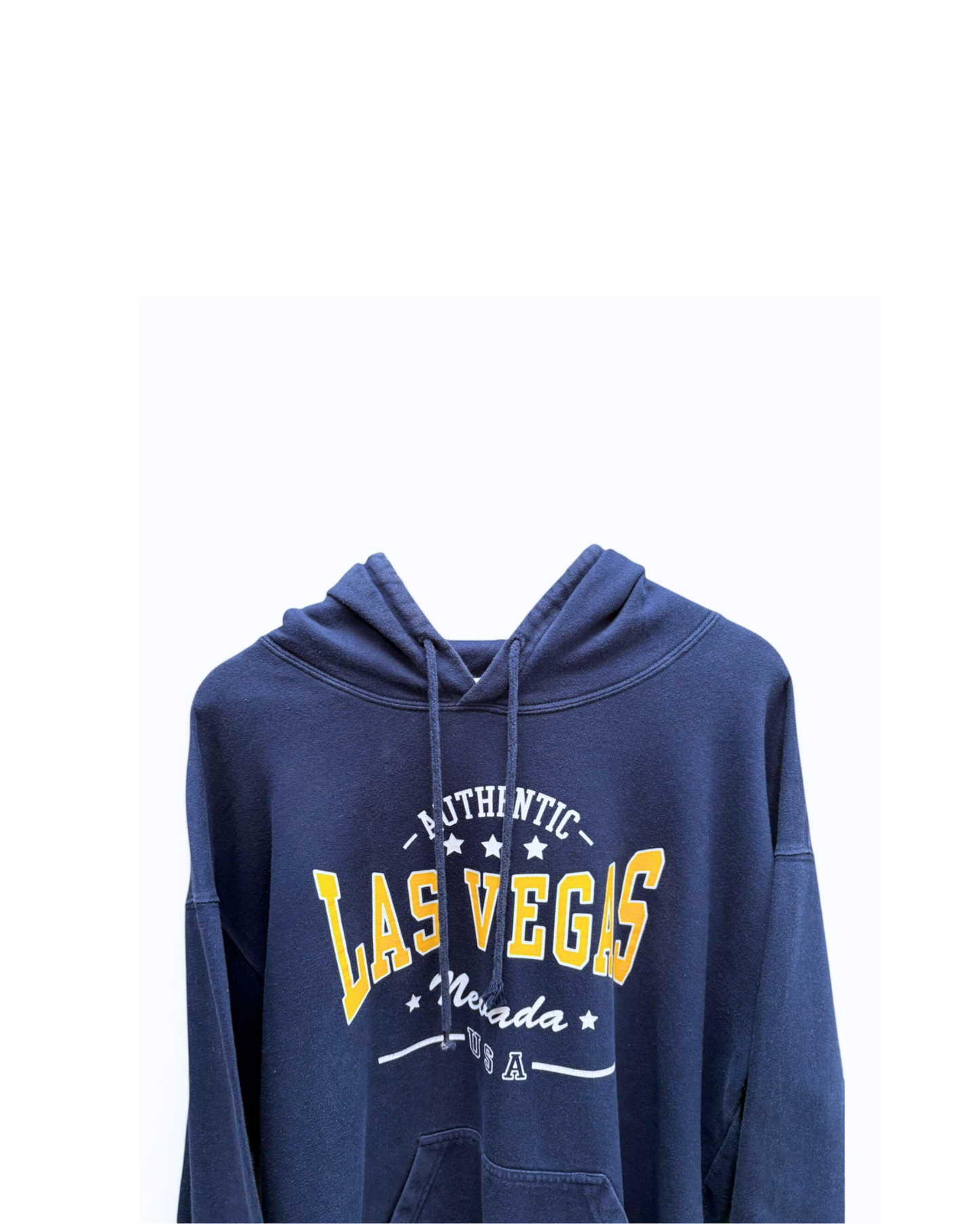 Las Vegas-Point - Sportswear - Navy Blue - Yellow Logo - Hoodie - XL