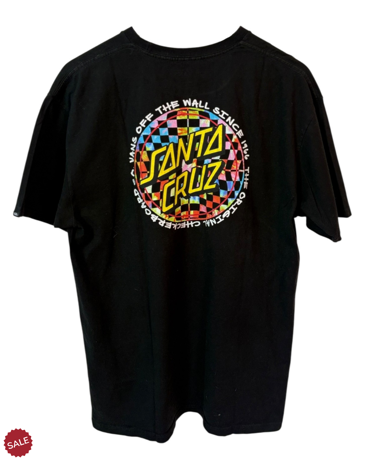 Vans-Black-Red-Logo-T-Shirt-Unisex-Large