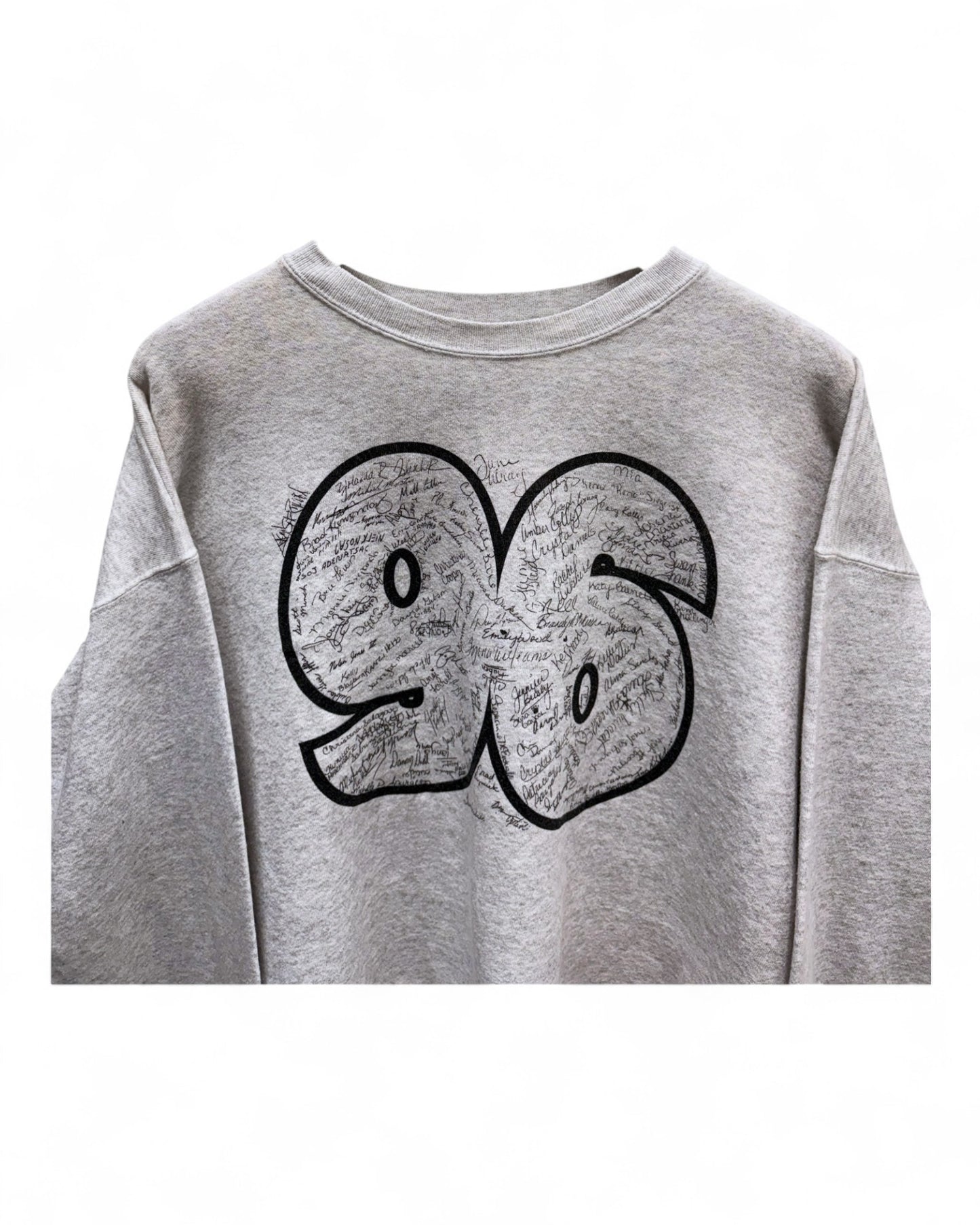 Vintage -Kaufman-Highschool-90s-Grey-Sweater-Xlarge
