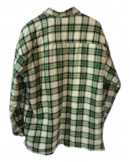 Vintage Plaid Green Flannel Shirt Mens Red Mill XL