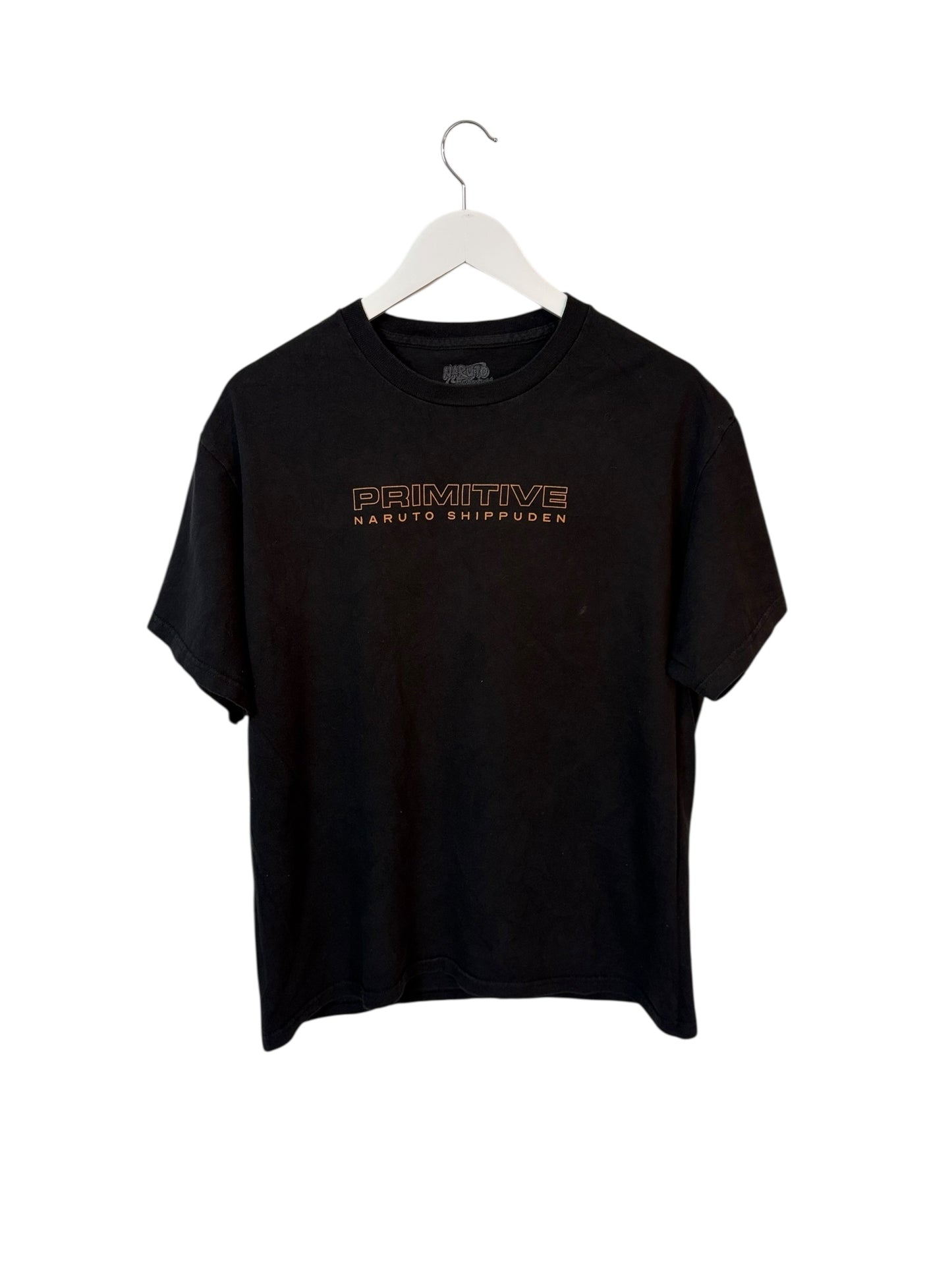 Primitive Naruto Shippuden Mens Unisex Black Anime Graphic T Shirt Size Large
