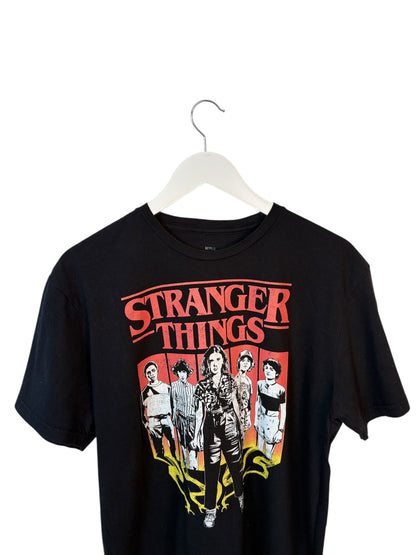 Stranger Things Netflix Unisex Black Graphic T Shirt Size L