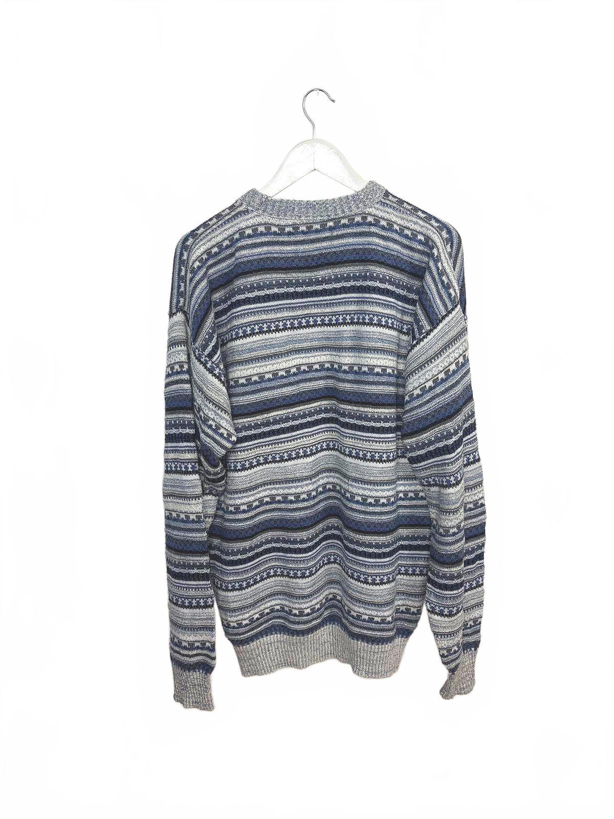 Vintage 90's St. John's Bay Patterned Crew Neck Sweater XL