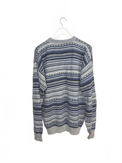 Vintage 90's St. John's Bay Patterned Crew Neck Sweater XL