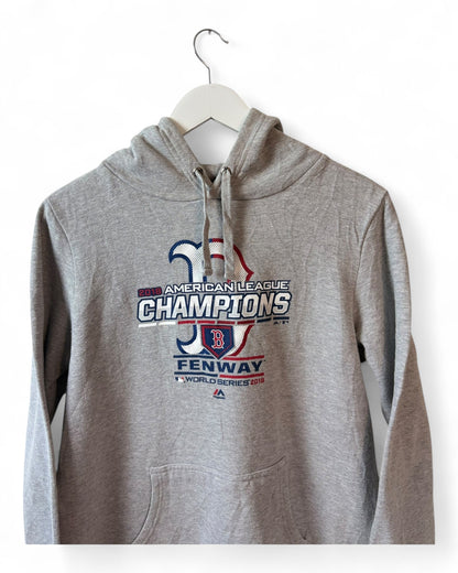 MLB Boston Red Sox Mens Grey Hoodie Graphic Champions Size Large