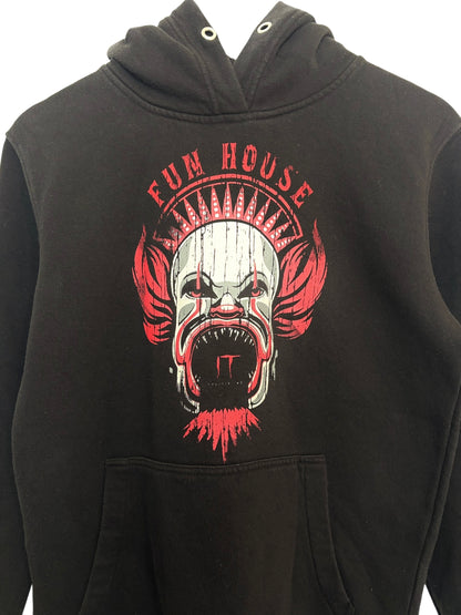 IT Chapter Two Movie Hoodie Clown Black Fun House Graphic Pullover Hoodie Medium