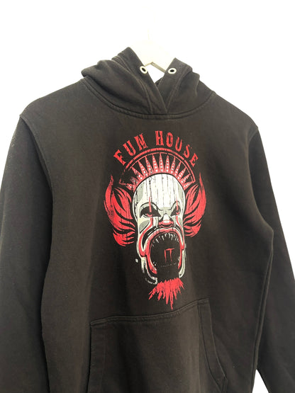 IT Chapter Two Movie Hoodie Clown Black Fun House Graphic Pullover Hoodie Medium