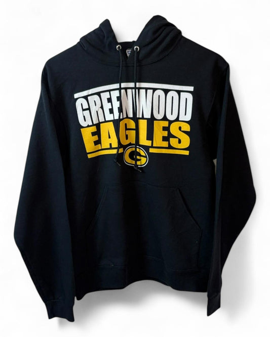 Greenwood Eagles Black Hoodie Sweatshirt