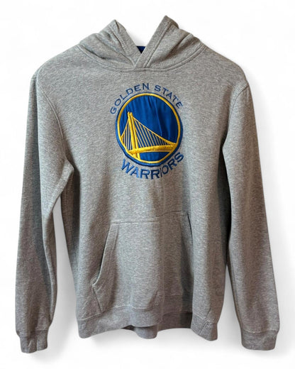 Golden State Warriors Mens Grey Hoodie Logo Medium