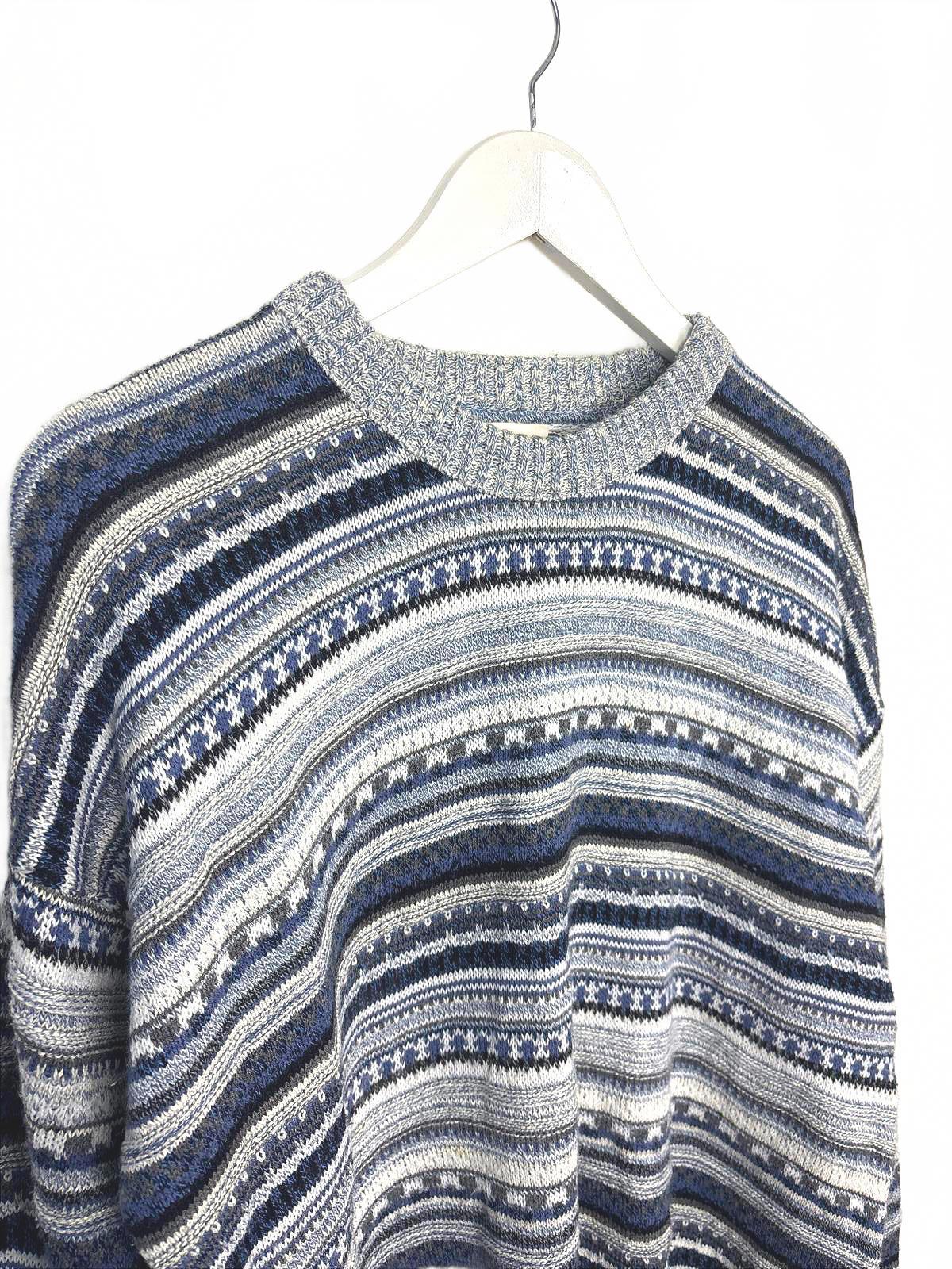 Vintage 90's St. John's Bay Patterned Crew Neck Sweater XL