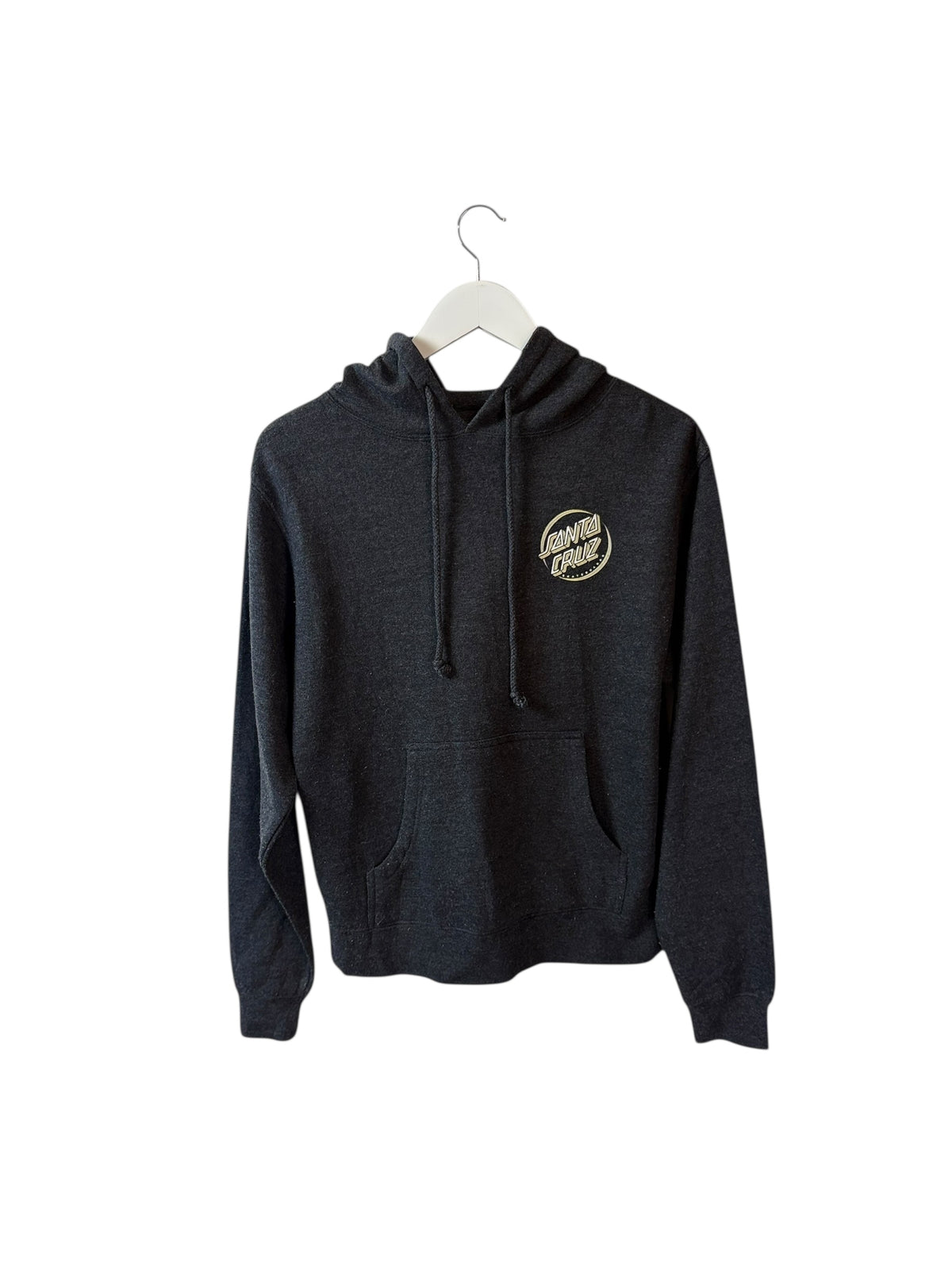 Santa Cruz Vintage Mens Black Graphic Hoodie Skate wear Size M