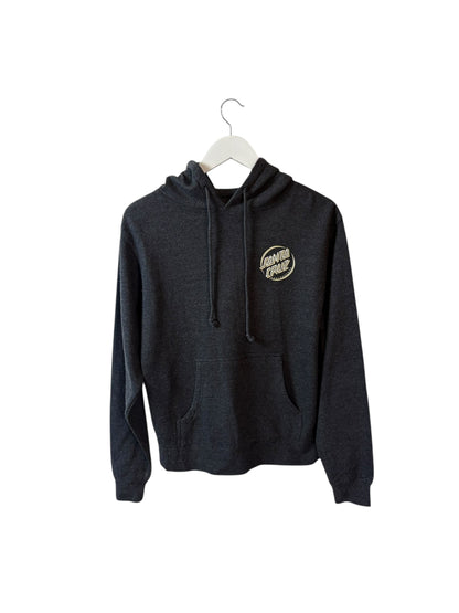 Santa Cruz Vintage Mens Black Graphic Hoodie Skate wear Size M
