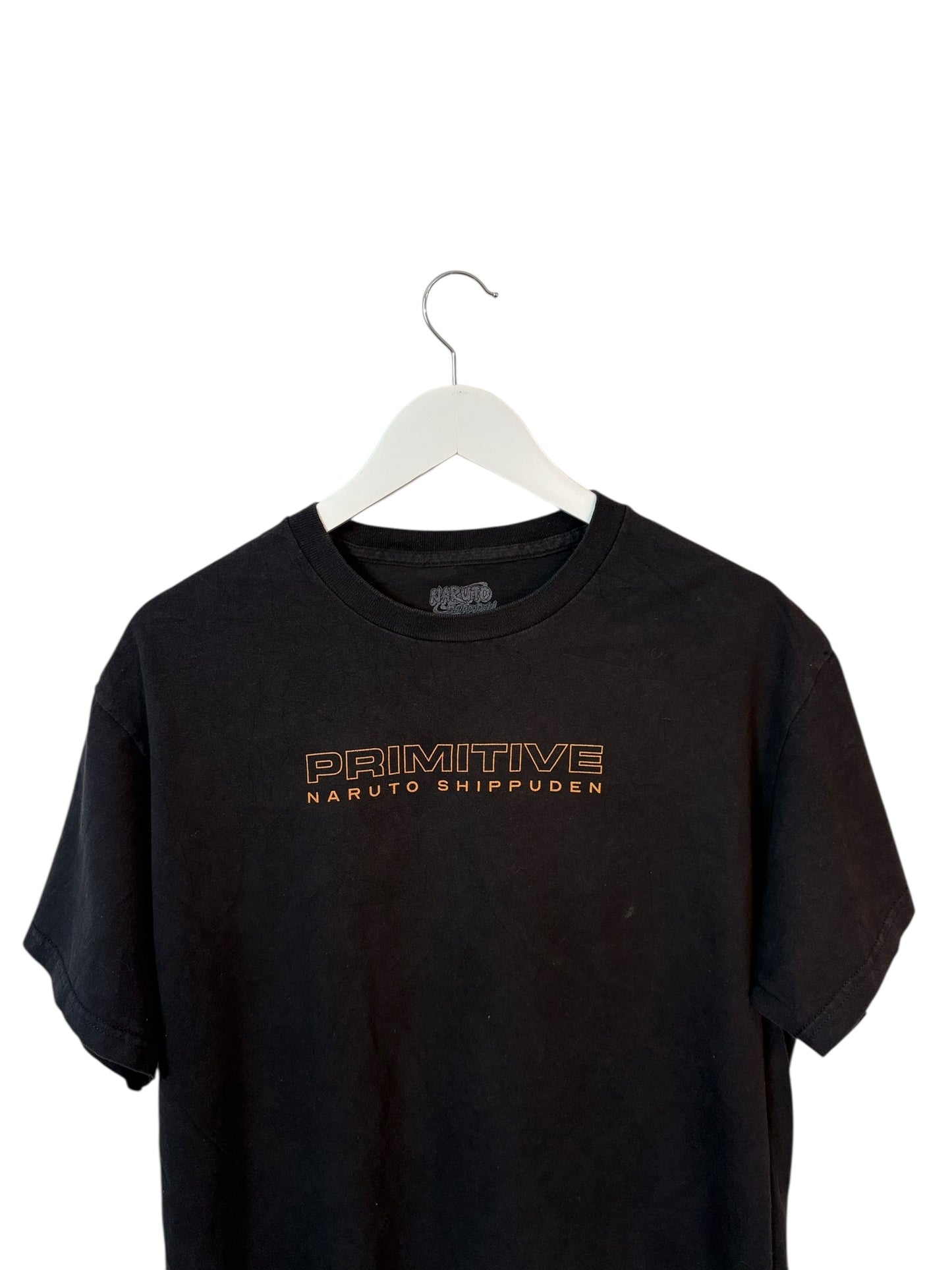 Primitive Naruto Shippuden Mens Unisex Black Anime Graphic T Shirt Size Large