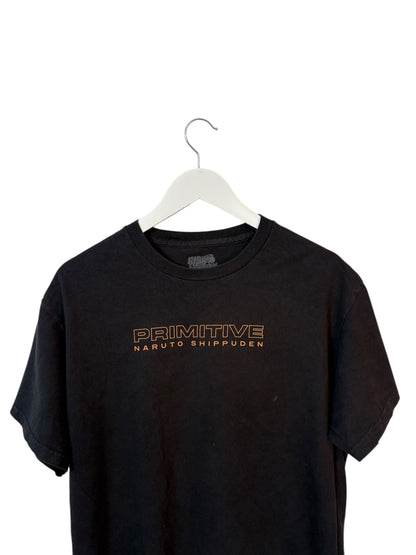 Primitive Naruto Shippuden Mens Unisex Black Anime Graphic T Shirt Size Large