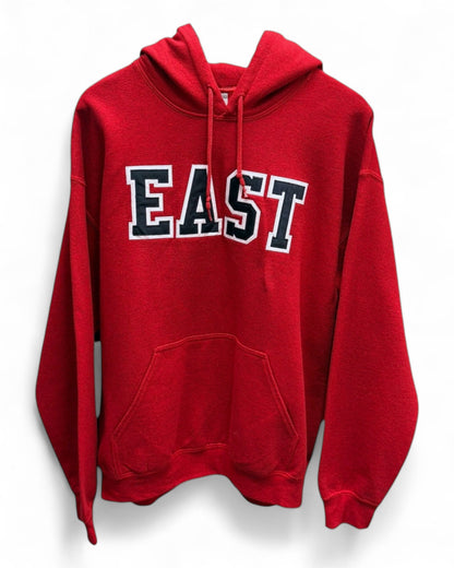 EAST Red Mens Graphic Hoodie Pullover Size Large