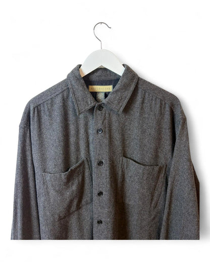 Vintage Shirt Fleece Shirt Mens Natural Life Casual XL