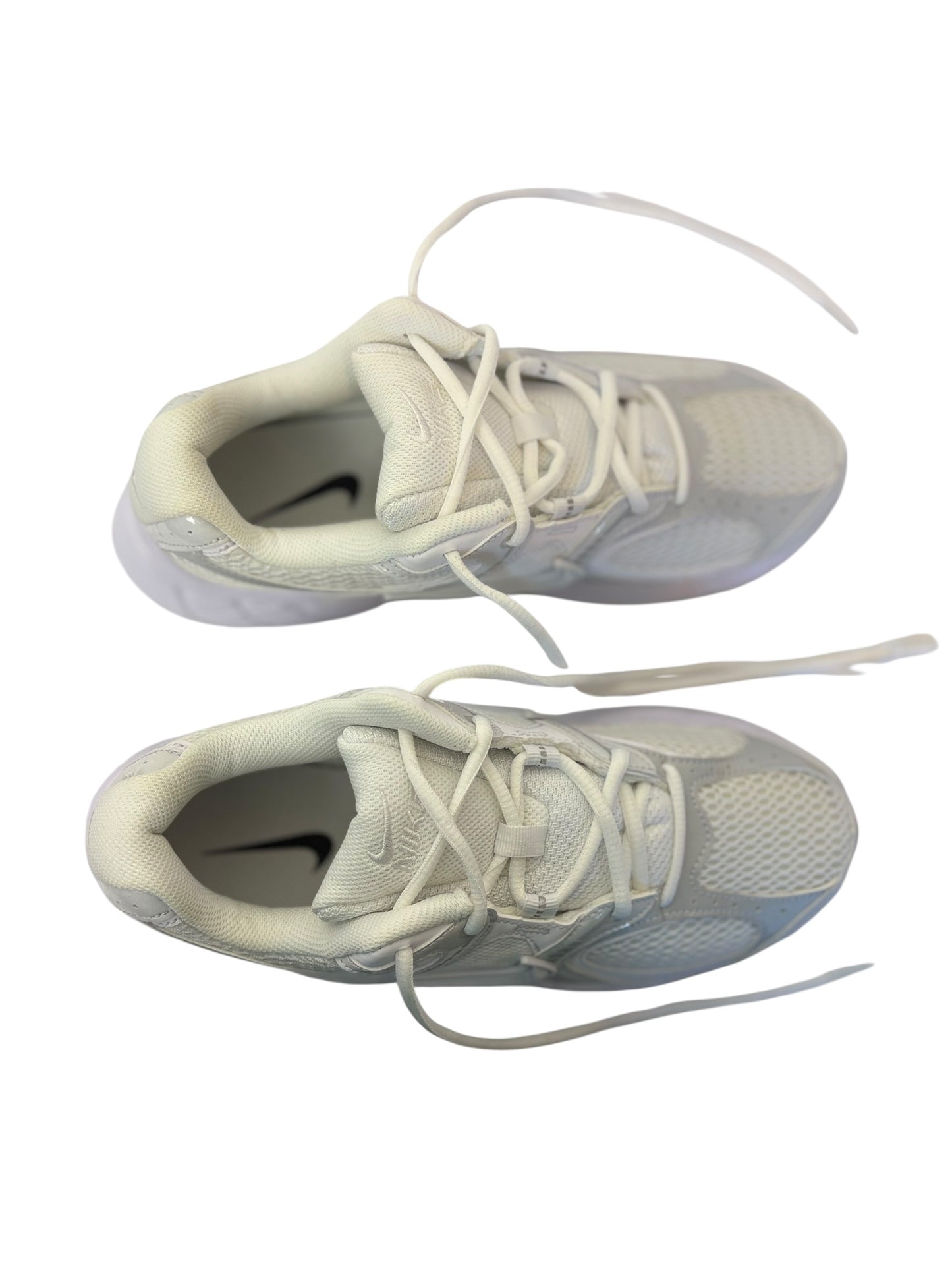 Nike Womens V5 Trainers White Beige with Mesh Chunky Sole Size 7