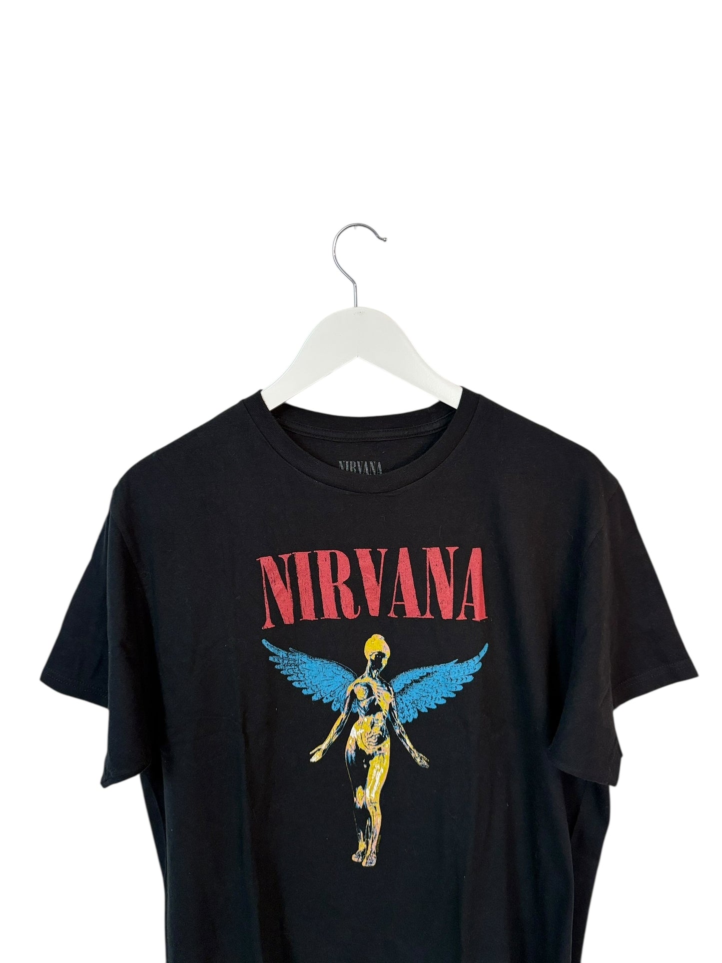 Official Nirvana Mens Unisex Black In Utero Album Graphic T Shirt Size L
