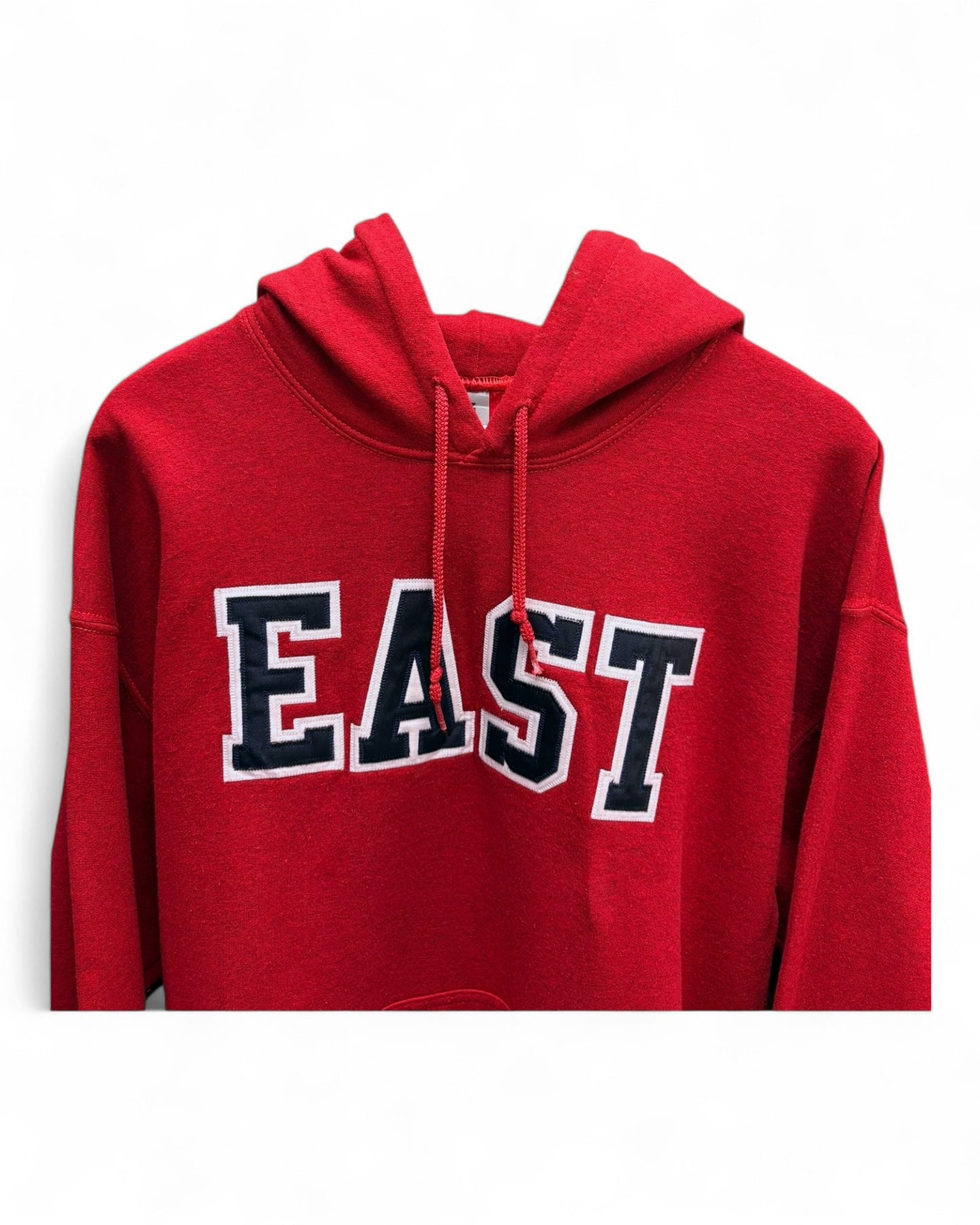 EAST Red Mens Graphic Hoodie Pullover Size Large