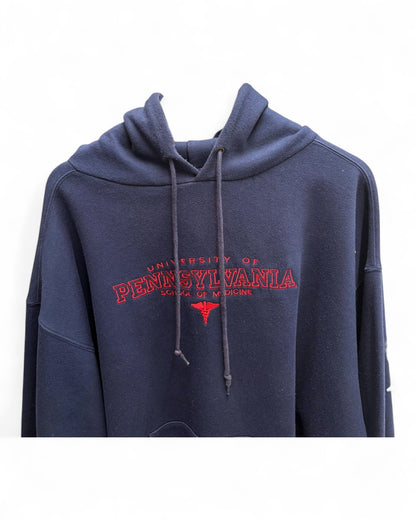 University of Pennsylvania Unisex Navy Hoodie School of Medicine Size XXL
