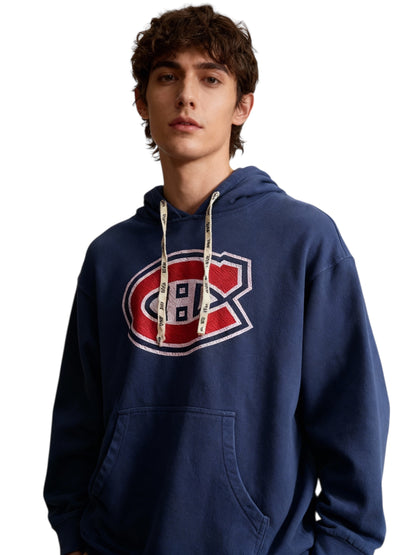 Vintage-Canadiens-NHL-CH-Hockey-Sports-Hoodie-Large