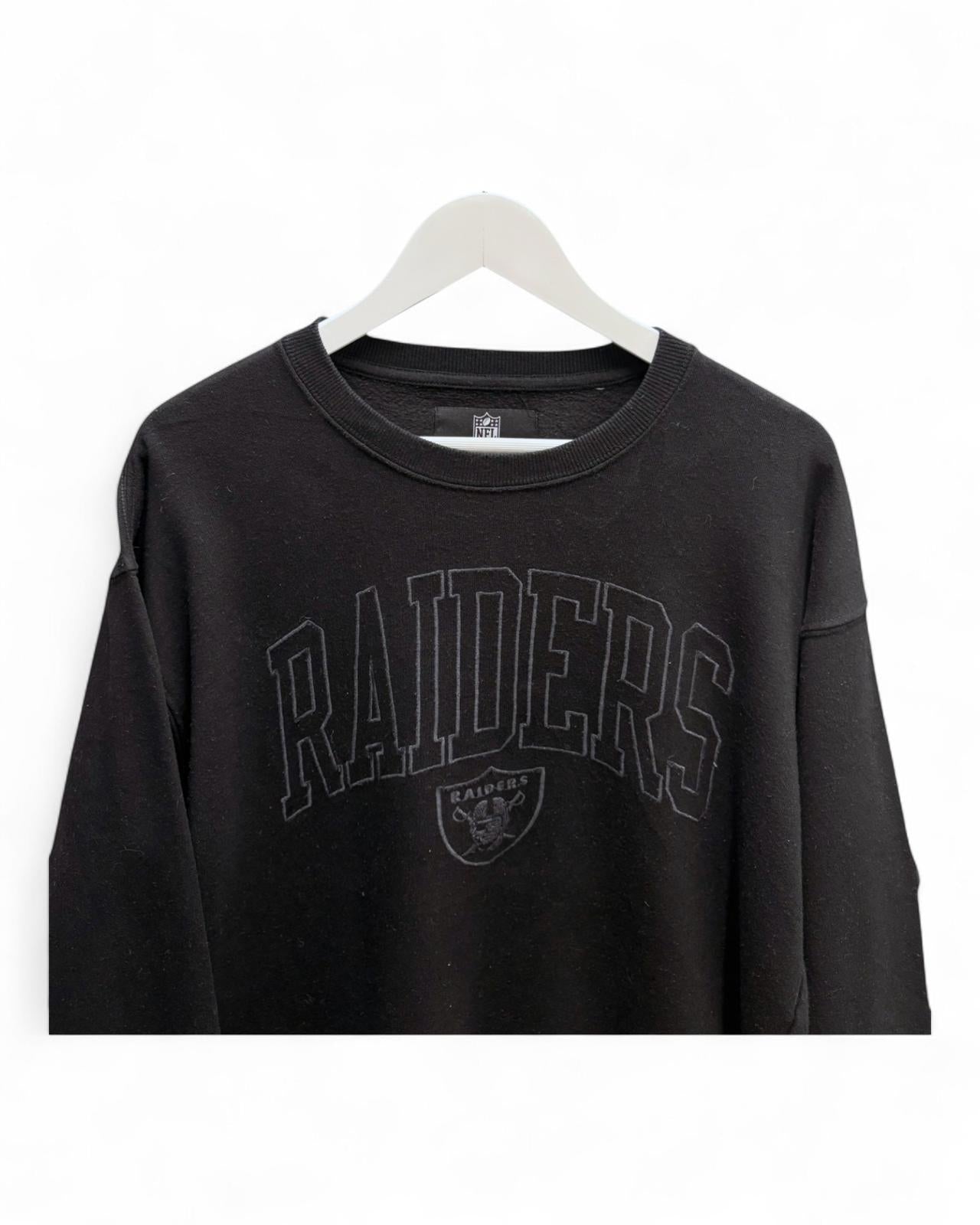 Official NFL Black Raiders Men's Black Sweater Medium