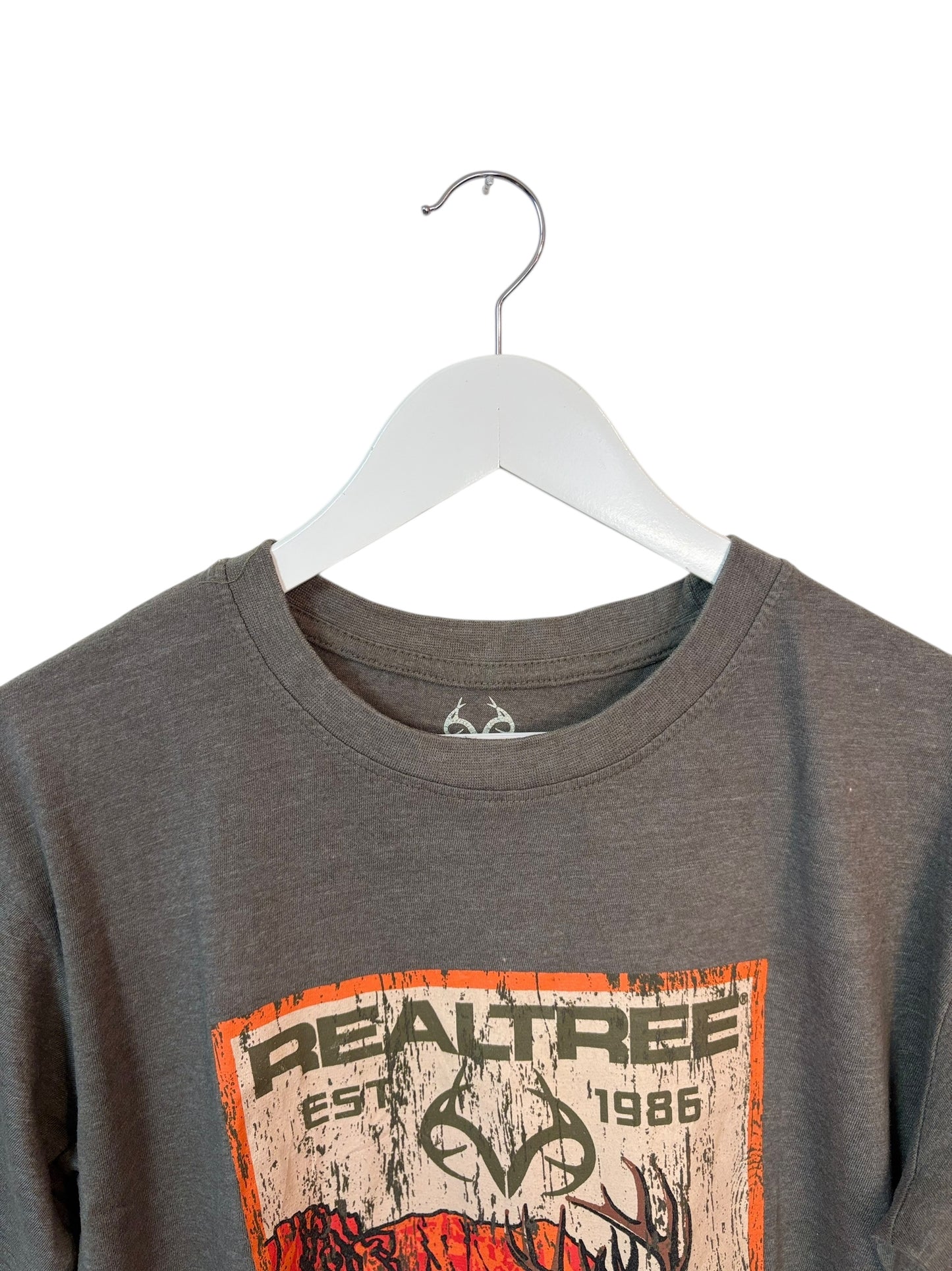 Realtree Mens Graphic Print Deer Outdoors T Shirt Size Medium