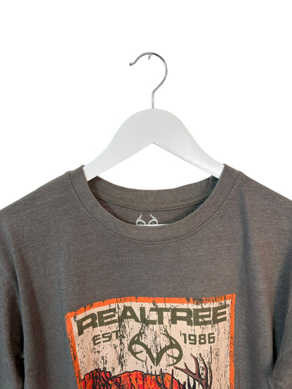 Realtree Mens Graphic Print Deer Outdoors T Shirt Size Medium