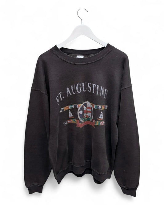 Vintage St. Augustine Mens Unisex Black Sweater Black Large