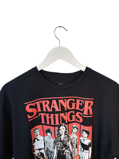 Stranger Things Netflix Unisex Black Graphic T Shirt Size L