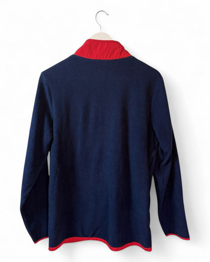 NFL New England Patriots Unisex Blue Fleece Jacket Logo Size Medium