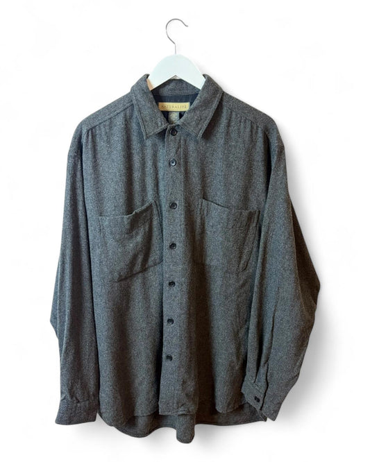 Vintage Shirt Fleece Shirt Mens Natural Life Casual XL