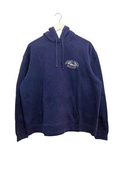 Navy Papa'aloa Hawaii Graphic Logo Tropical Pullover Hoodie Size XL