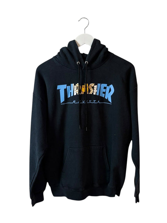 Thrasher Vintage Mens Black Hoodie  Logo Graphic Size Medium