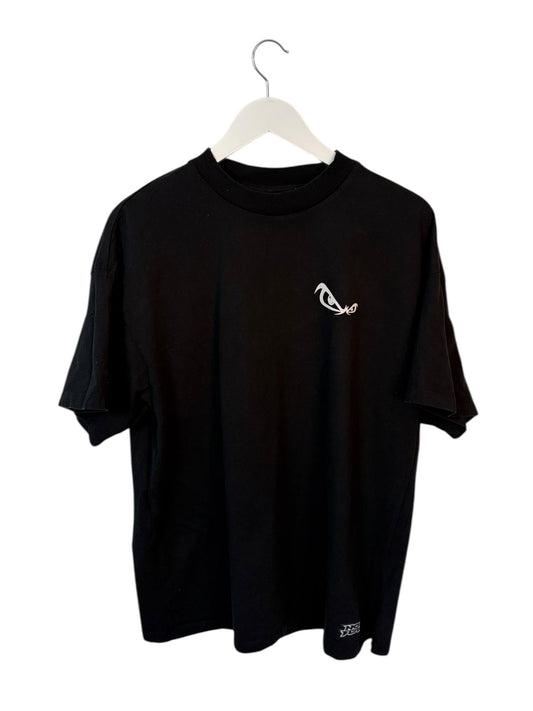 No Fear Mens T Shirt Black Graphic Eye Logo Streetwear Size L