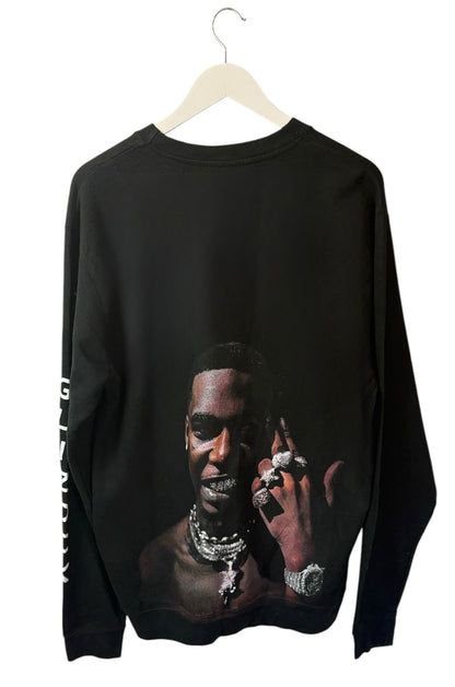 Key Glock Mens Glockoma Black Album Graphic Crewneck Sweatshirt Large