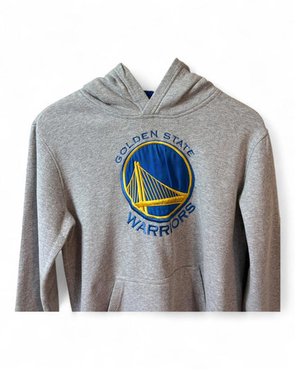 Golden State Warriors Mens Grey Hoodie Logo Medium