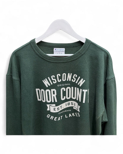 Champion Mens Unisex Sweater Wisconsin Door County Graphic Size Large