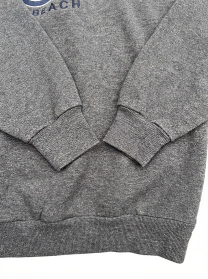 Vintage Florida Palm Beach Grey Sweatshirt Embroidered Medium