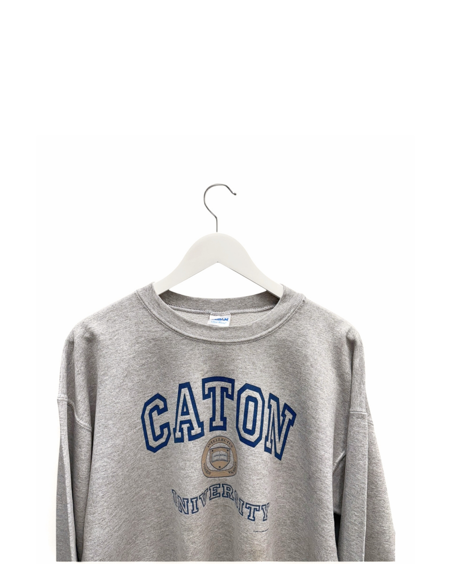 Caton University - Grey - Sweater-College -Crewneck - Large