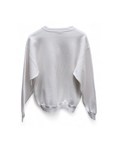Vintage ECA - Cheerleader - White - Sweater -  Embroidered - Large
