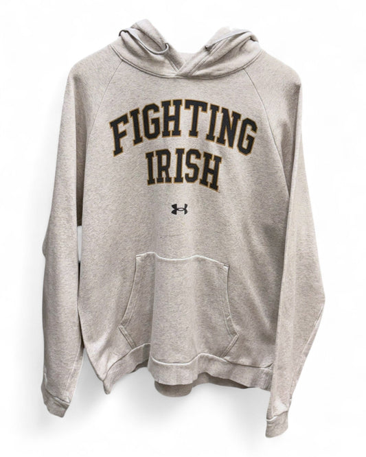 Fighting Irish - White - Hoodie - Print -Large
