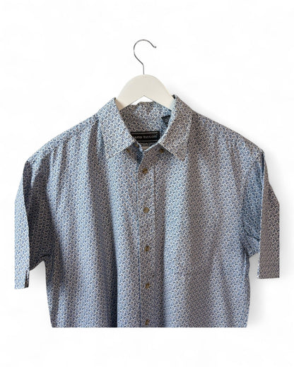 David-Taylor-90s-Blue-White-Shirt-Mens-Large