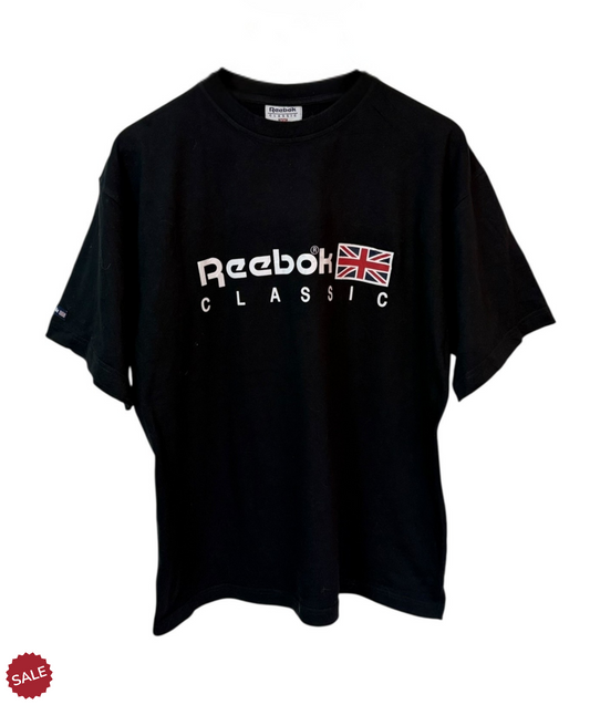 DESCRIPTION

Black Reebok Classic t-shirt featuring a bold white logo across the chest. Crafted from 100% cotton.