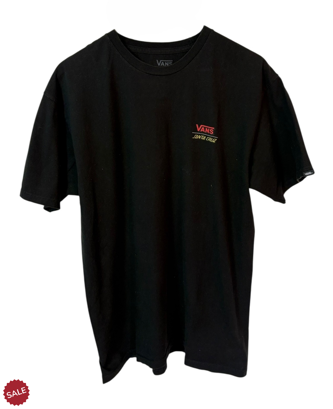 Classic black Vans t-shirt featuring the iconic logo in a bold, vintage font across the chest. Crafted from 100% cotton,